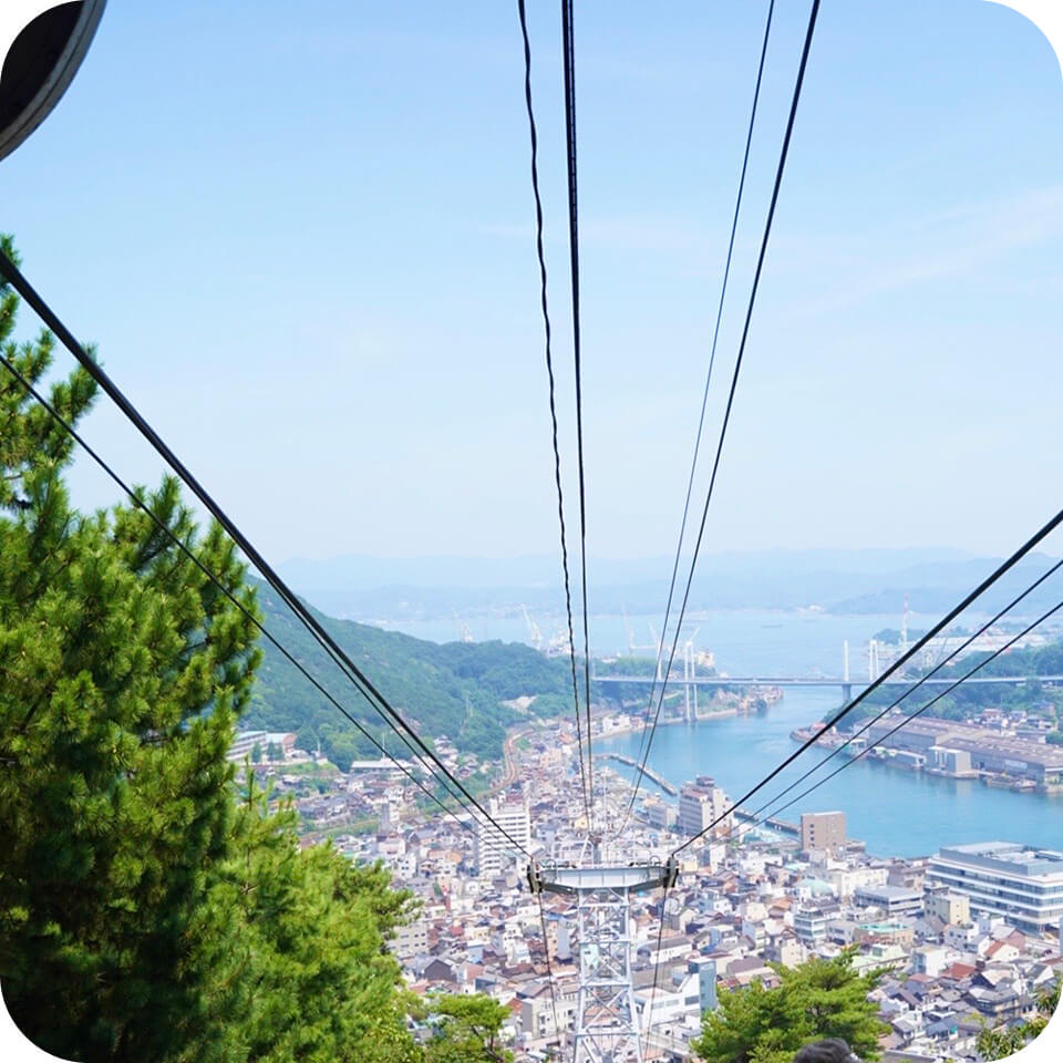 ケーブルカーからの景色